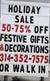 In Store Sale!