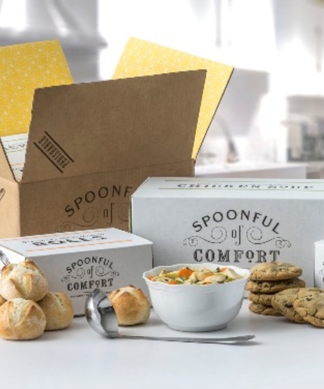 Care package gift set with soup