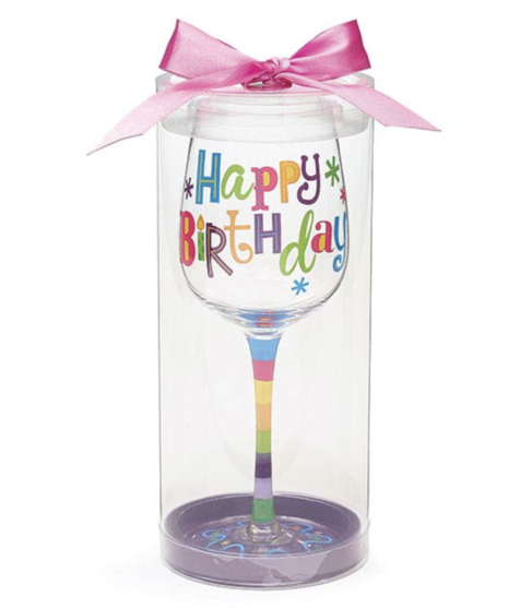 Birthday Wine Glass
