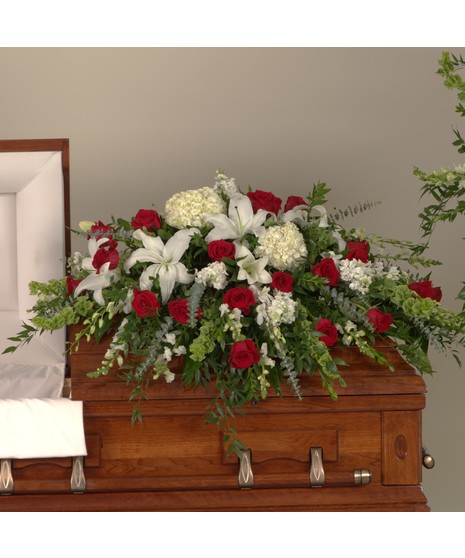 White Funeral Spray  Funeral flower arrangements, Funeral flowers, Funeral  floral arrangements