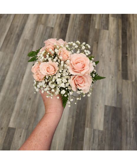 Petite & Pretty Baby's Breath Posy - School Dance Elegance