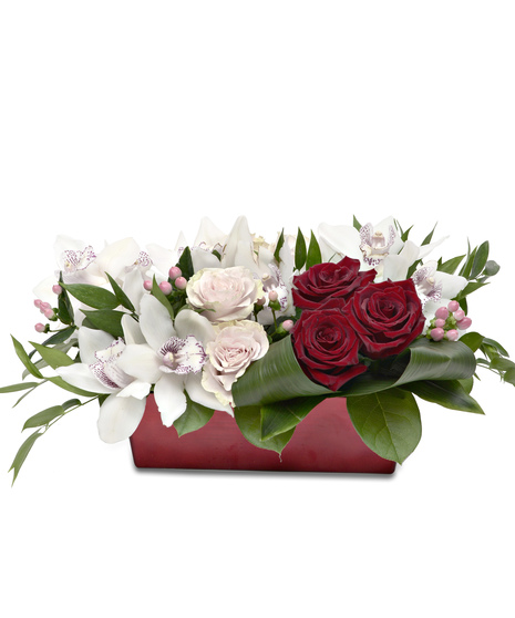 Orchid Treasure - Cymbidium Orchids and Roses